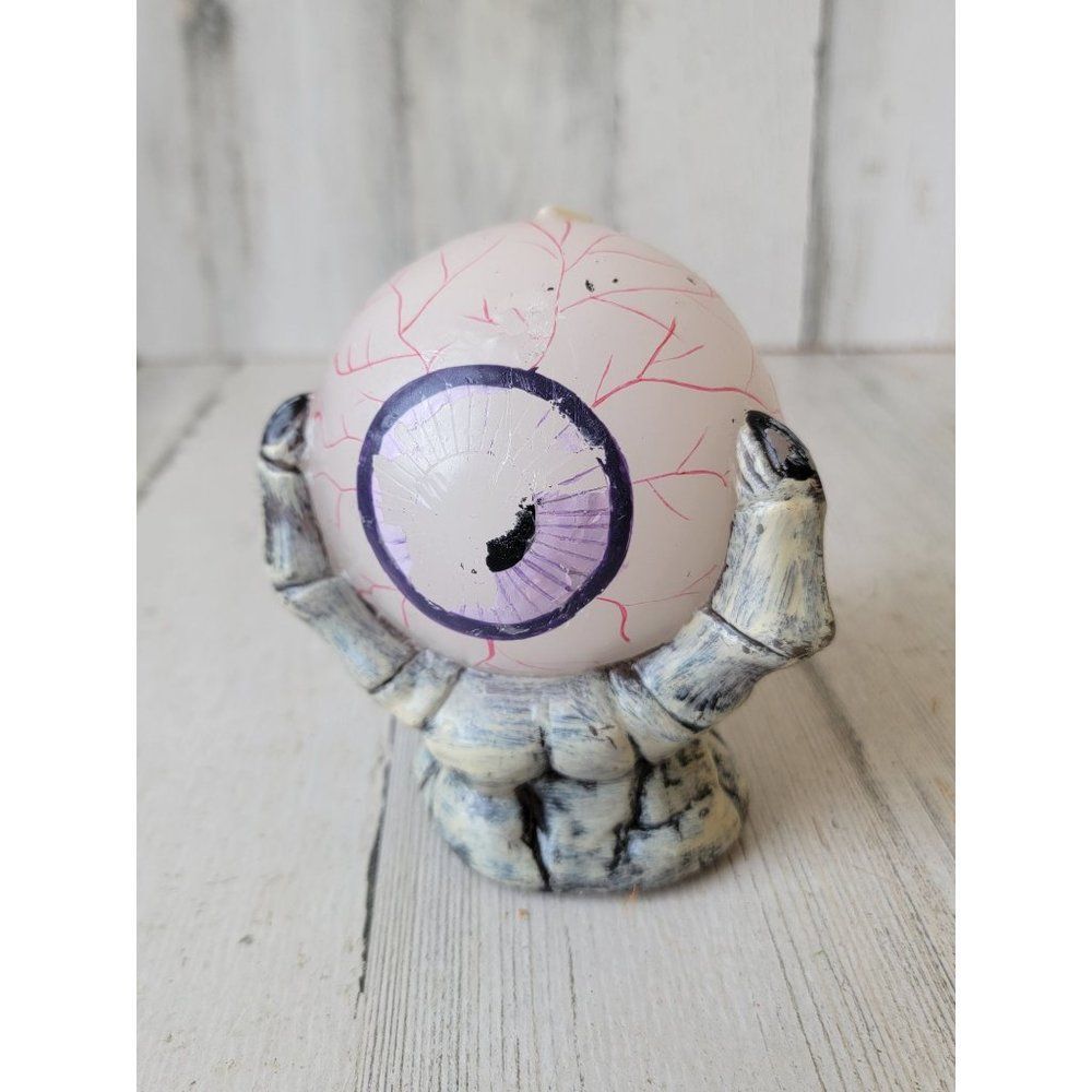 Halloween spooky eyeball candle witch hand‎ skeleton prop decor